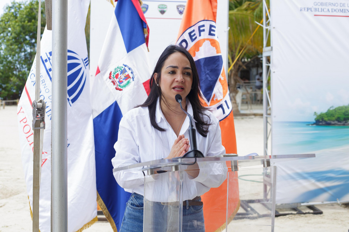 La ministra de Interior y Policu00eda, Faride Raful